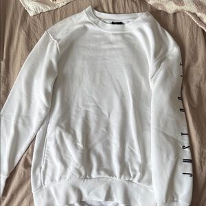 Nike White Crewneck Sweatshirt